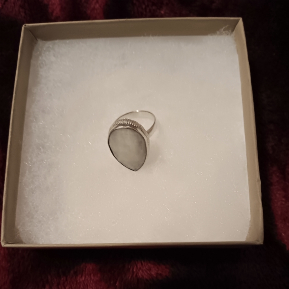 925 moonstone ring